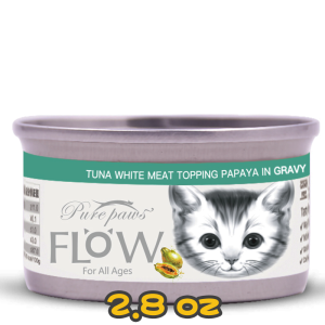 [PurePaws] 貓用 高湯生果系列吞拿魚+木瓜全貓濕糧  TUNA WHITE MEAT TOPPING PAPAYA IN GRAVY FLOW For All Ages 2.8oz