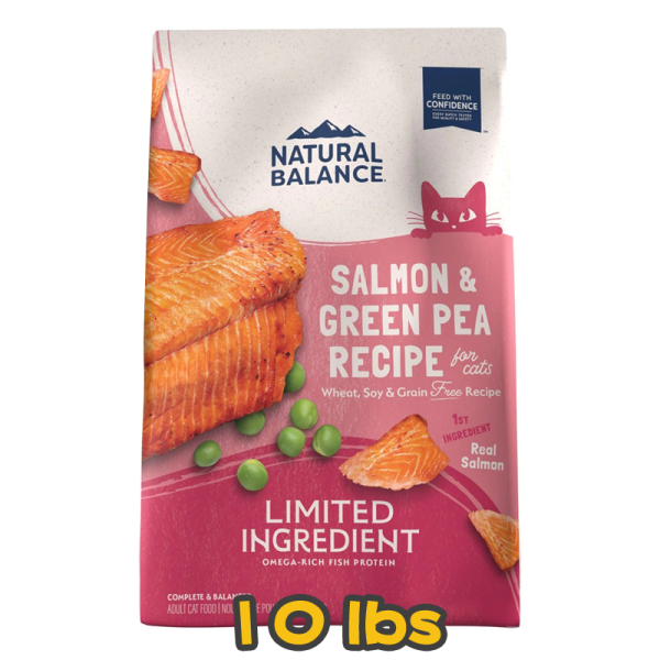 [Natural Balance] 貓用 L.I.D.肉食系 - 三文魚成貓乾糧 Grain Free Salmon & Green Pea 10lb