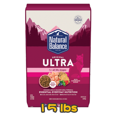 [Natural Balance] 貓用 ULTRA滋味系 - 極上雞肉三文魚成貓乾糧 ORIGINAL ULTRA 15lb