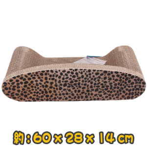 豹紋梳化型貓抓板-L(附貓草)  Leopard print comb type cat scratcher