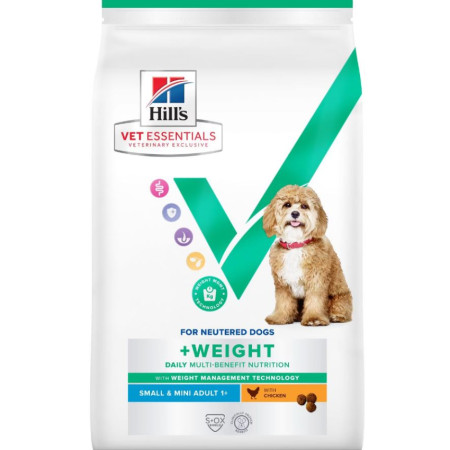 [Hill's 希爾思] 犬用 VetEssentials Neutered Adult 1+ MINI 1歲以上小型已絕育成犬獸醫保健乾糧 1.5kg