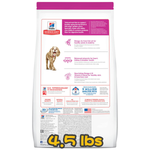 [Hill's 希爾思] 犬用 Science Diet® ADULT 11+ SMALL PAWS CHICKEN MEAL, BARLEY & BROWN RICE RECIPE 11歲或以上小型犬專用小型高齡犬乾糧 4.5lbs (雞肉,大麥&糙米味)