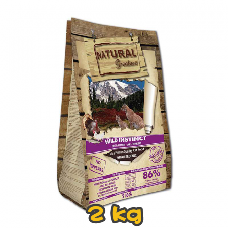 [NATURAL Greatness] 貓用 天然無穀物野性本能雞肉火雞配方貓乾糧 Wild Instinct recipe- 2kg