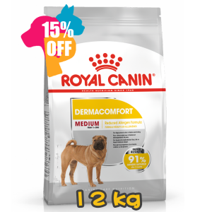 [ROYAL CANIN 法國皇家] 犬用 Medium Dermacomfort Adult 中型犬皮膚舒緩加護配方成犬乾糧 12kg