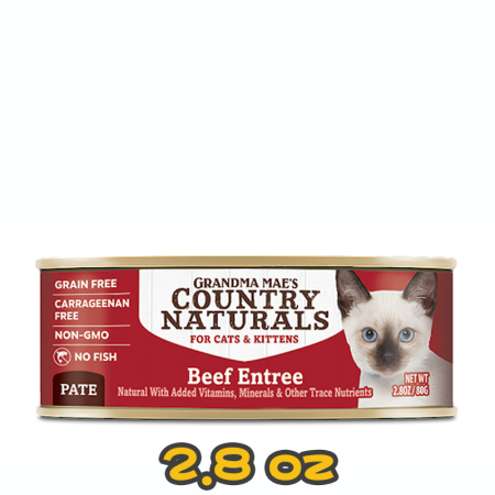 [COUNTRY NATURALS] 貓用 農場鮮牛肉泥配方全貓罐頭 BEEF ENTREE 2.8oz