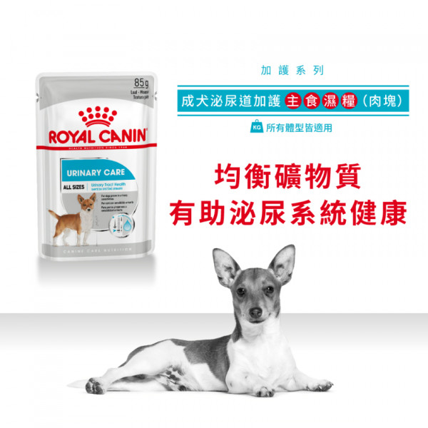 [ROYAL CANIN 法國皇家] 犬用 Urinary Care Adult (Loaf) 成犬泌尿道加護主食濕糧（肉塊）鋁袋濕糧 85g x12包