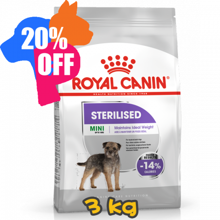 [ROYAL CANIN 法國皇家] 犬用 Mini Sterilised Adult 小型犬絕育加護配方乾糧 3kg