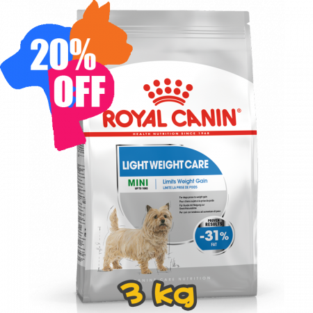 [ROYAL CANIN 法國皇家] 犬用 Mini Light Weight Care Adult 小型犬體重控制加護配方乾糧 3kg