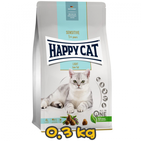  [HAPPY CAT] 貓用 成貓輕盈減肥配方成貓乾糧 Sensitive Adult Light 0.3kg