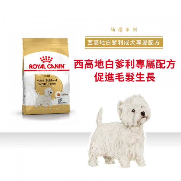 [ROYAL CANIN 法國皇家] 犬用 West Highland White Terrier Adult 西高地白爹利成犬專屬配方乾糧 1.5kg