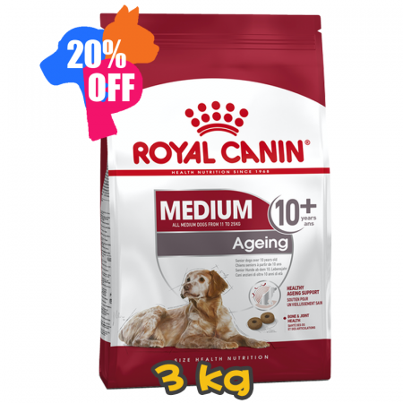 [ROYAL CANIN 法國皇家] 犬用 Medium Ageing 10+ 中型老犬10+營養配方 3kg