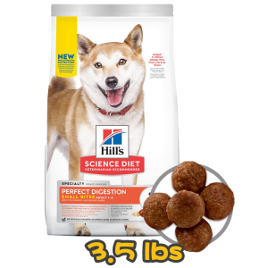 [Hill's 希爾思] 犬用 Science Diet® ADULT PERFECT DIGESTION SMALL BITES CHICKEN RECIPE 1歲或以上完美消化小型成犬乾糧 3.5lbs (雞肉糙米及全燕麥) 