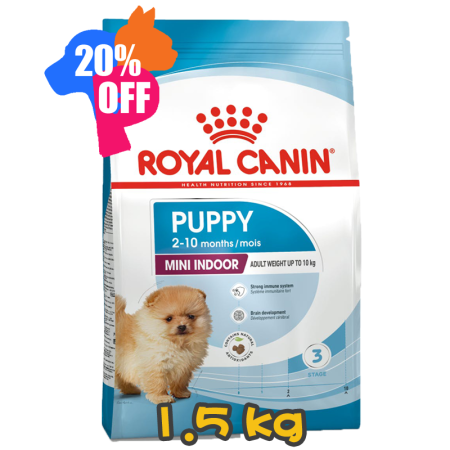[ROYAL CANIN 法國皇家] 犬用 Mini Indoor Puppy 室內小型幼犬營養配方乾糧 1.5kg