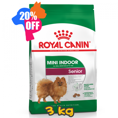 [ROYAL CANIN 法國皇家] 犬用 Mini Indoor Senior 室內小型老犬營養配方乾糧  3kg