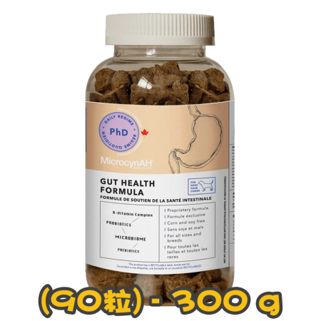 [MicrocynAH麥高臣] 犬用 腸道健康配方 Gut Health Formula -(90粒) 300g