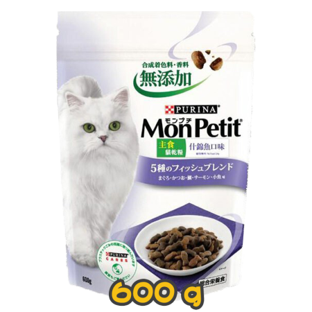 [MonPetit] 貓用 什錦魚口味主食全貓乾糧 Dry Fish 600g