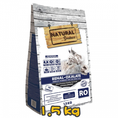 [NATURAL Greatness] 貓用 天然處方無穀物腎臟護理貓乾糧  Renal Oxalate recipe 1.5kg 