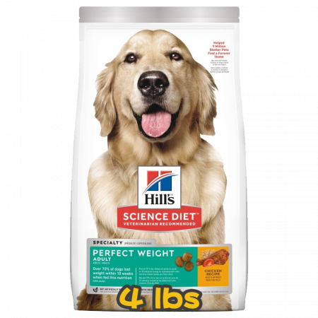 [Hill's 希爾思] 犬用 Science Diet® ADULT PERFECT WEIGHT CHICKEN RECIPE 1歲或以上完美體態成犬乾糧 4lbs (雞肉味)