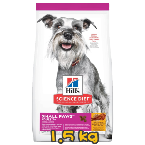 [Hill's 希爾思] 犬用 Science Diet® ADULT 7+ SMALL PAWS CHICKEN MEAL, BARLEY & BROWN RICE RECIPE 7歲或以上小型犬專用小型高齡犬乾糧 1.5kg (雞肉,大麥&糙米味)