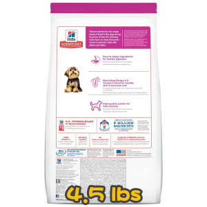 [Hill's 希爾思] 犬用 Science Diet® ADULT 1-6 SMALL PAWS LAMB MEAL & RICE RECIPE 1至6歲小型犬專用小型成犬乾糧 4.5lbs (羊肉&飯味)