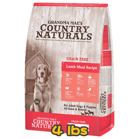 [COUNTRY NATURALS] 犬用 無穀物羊肉防敏精簡配方全犬乾糧 Grain Free Lamb & Lamb Meal Recipe 4lbs