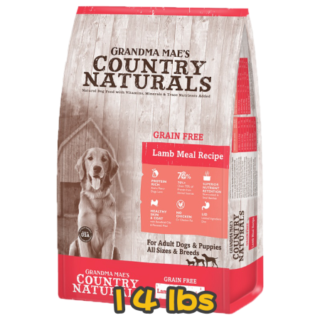 [COUNTRY NATURALS] 犬用 無穀物羊肉防敏精簡配方全犬乾糧 Grain Free Lamb & Lamb Meal Recipe 14lbs