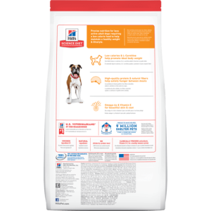 [Hill's 希爾思] 犬用 Science Diet® ADULT 1-6 LIGHT CHICKEN MEAL & BARLEY RECIPE 1至6歲減肥成犬乾糧 15kg (雞肉&大麥味) (標準粒)