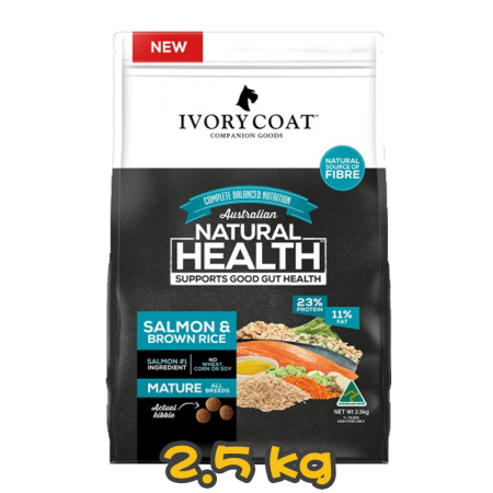 [IVORY COAT] 犬用 三文魚糙米成犬乾糧 NATURAL HEALTH ADULT SALMON & BROWN RICE 2.5kg