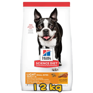 [Hill's 希爾思] 犬用 Science Diet® ADULT 1-6 LIGHT SMALL BITES CHICKEN MEAL & BARLEY RECIPE 1至6歲減肥成犬乾糧 12kg (雞肉&大麥味) (細粒)