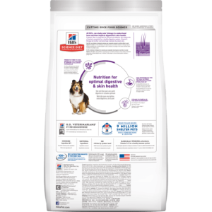 [Hill's 希爾思] 犬用 Science Diet® ADULT SENSITIVE STOMACH & SKIN CHICKEN RECIPE 1至6歲腸胃及皮膚敏感專用配方成犬乾糧 4lbs (雞肉味)