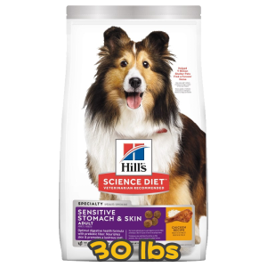 [Hill's 希爾思] 犬用 Science Diet® ADULT SENSITIVE STOMACH & SKIN CHICKEN RECIPE 1至6歲腸胃及皮膚敏感專用配方成犬乾糧 30lbs (雞肉味)
