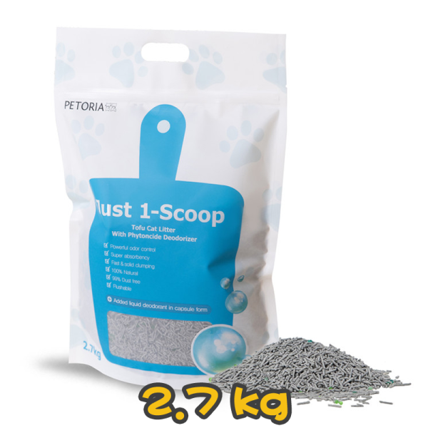 [Petoria] 抗菌活性炭豆腐貓砂 Antibacterial Charcoal Tofu Cat Litter -2.7kg