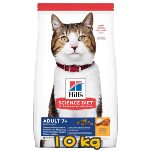 [Hill's 希爾思] 貓用 Science Diet® ADULT 7+ CHICKEN RECIPE 7歲或以上高齡貓乾糧 10kg (雞肉味)