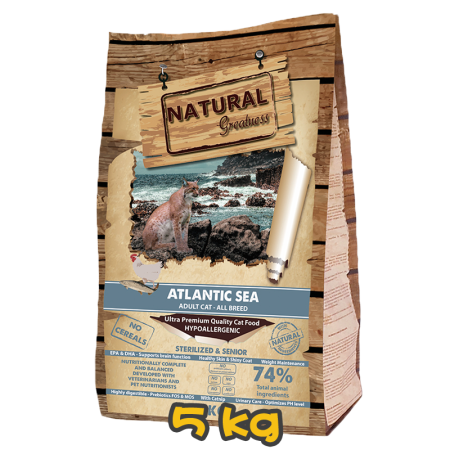 [NATURAL Greatness] 貓用 天然體重控制低過敏配方貓乾糧 Complete Dry Food Atlantic Sea- 5kg