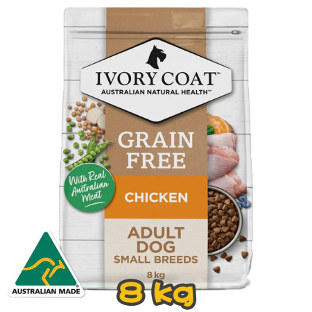 [IVORY COAT] 犬用 雞肉亞麻籽小型犬成犬乾糧 GRAIN FREE CHICKEN SMALL BREED 8kg