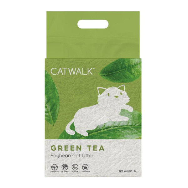 [CATWALK] 豆腐貓砂 (活性炭/綠茶/原味) Soybean Cat Litter -6L