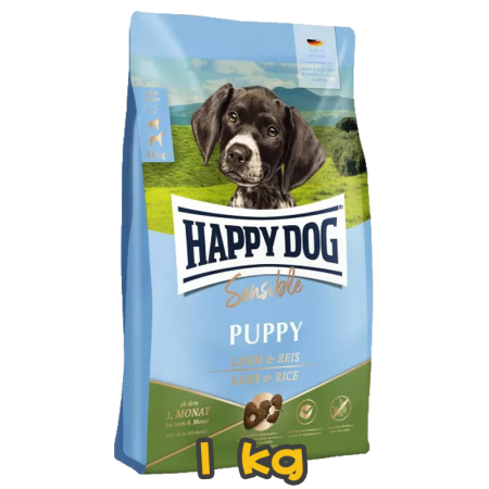 [HAPPY DOG] 犬用 幼犬羊肉和米飯配方乾糧  Sensible Lamb & Rice 1kg (六個月至一歲大)