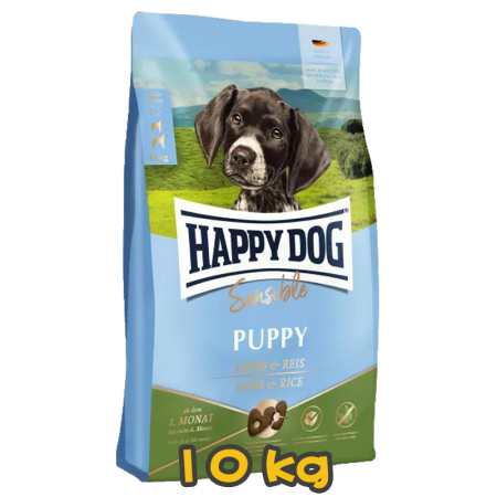 [HAPPY DOG] 犬用 幼犬羊肉和米飯配方乾糧  Sensible Lamb & Rice 10kg (六個月至一歲大)