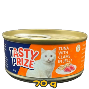 [Tasty Prize 滋味賞] 貓用 吞拿魚蜆肉果凍配方 全貓濕糧 Tuna With Clams Jelly 70g