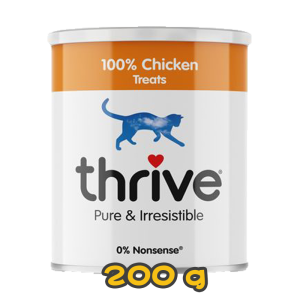 [Thrive 脆樂芺] 冷凍脫水雞胸肉貓狗小食[珍寶裝] Freeze Dried Chicken Breast 200g