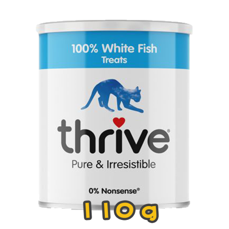 [Thrive 脆樂芺] 冷凍脫水白魚貓狗小食[珍寶裝] Freeze Dried White Fish 110g