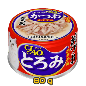 [CIAO CHURU] 貓用 濃湯系列 雞肉鰹魚元貝配方全貓罐頭 Chicken fillet with Katsuo and Scallop 80g