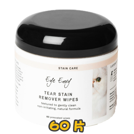 [Eye Envy] 貓用 眼淚去漬水即棄清潔棉 Tear Stain Remover Wipes For Cats-60片