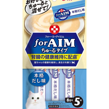 [CIAO CHURU] 貓用 AIM 腎臟健康維持 S18胺基酸 鰹高湯味 CA-08 全貓小食 5 x 8g