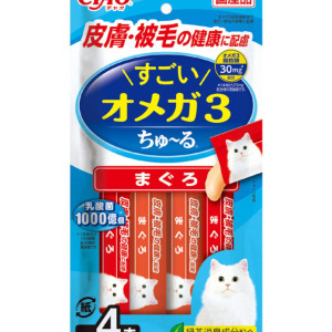 [CIAO CHURU] 貓用 奧米加3毛皮健康超奴 吞拿魚 SC-435 全貓小食 4 x 14g