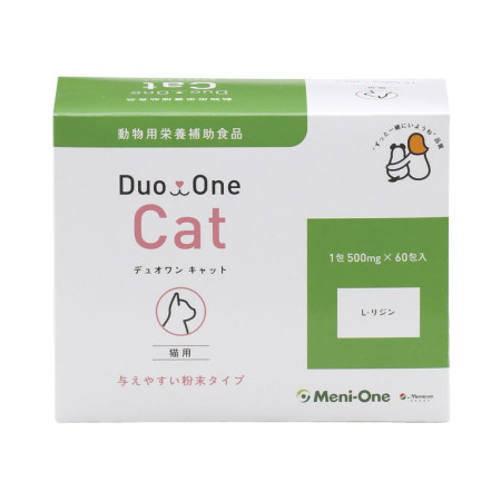 [新品優惠] [Meni-One] 貓用 Duo One 純賴氨酸補充劑原味 -500mgx60小包