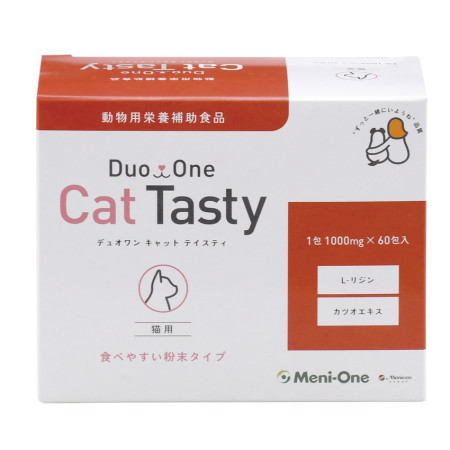 [新品優惠] [Meni-One] 貓用 Duo One 純賴氨酸補充劑鰹魚味 -1000mgx60小包	