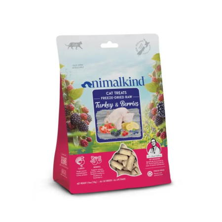 [Animalkind] 凍乾脫水火雞和野莓貓小食 Turkey & Berries Treats -50g
