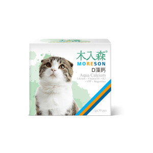 [木入森 MORESON] 貓用 D藻鈣 Aqua Calcium-1g x30包