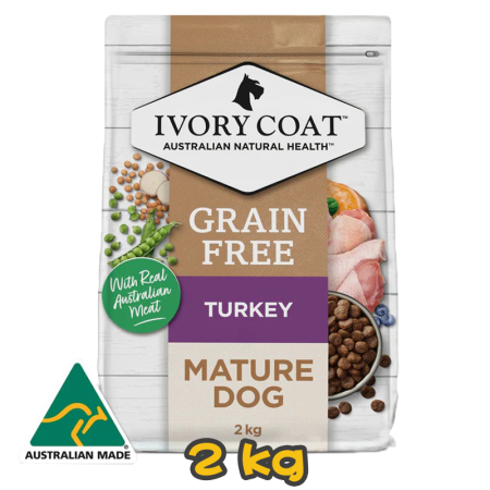 [IVORY COAT] 犬用 低脂火雞肉味老犬乾糧 GRAIN FREE MATURE TURKEY 2kg